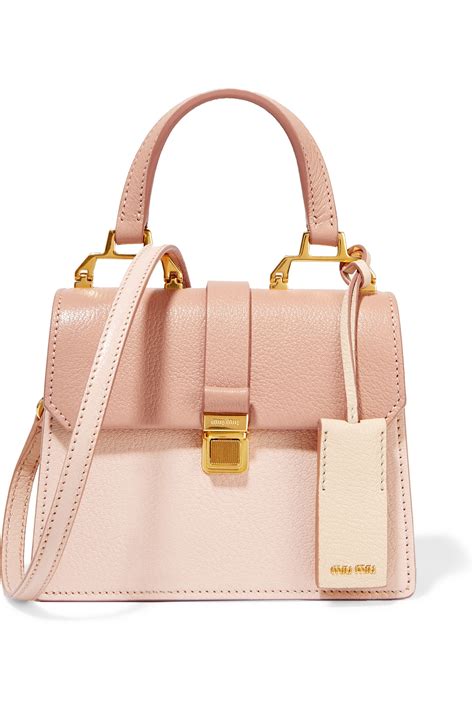 madras bag miu miu|Miu Miu Madras Leather Shoulder Bag .